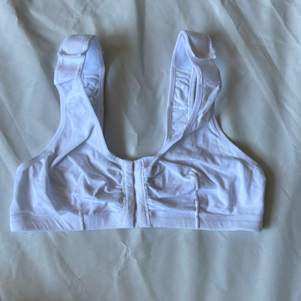 1399- McKesson Surgi bra- post breast surgery bra- white- size 34 B, 34 C 34 D